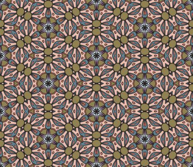 Soyut renkli karalamalı geometrik desen. Çiçek arkaplan. Mozaik, ince çizgi süslemesinin jeo fayansı.