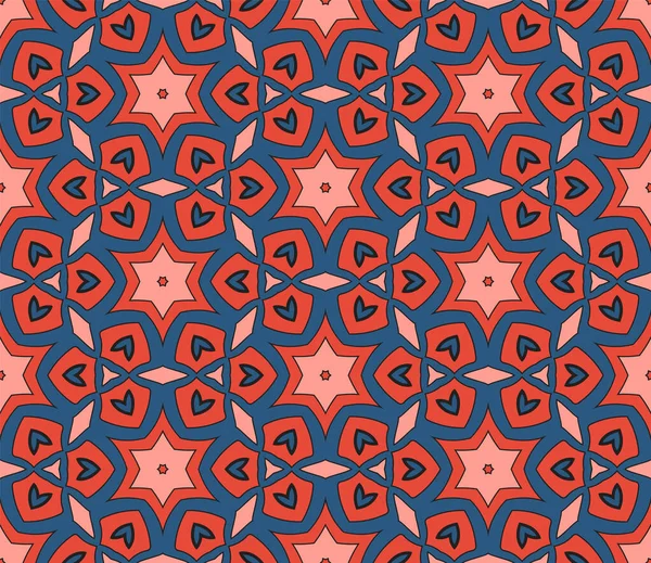 Soyut renkli karalamalı çiçek deseni. Çiçek geometrik arka plan. Mozaik, ince çizgi süslemesi seramiği.