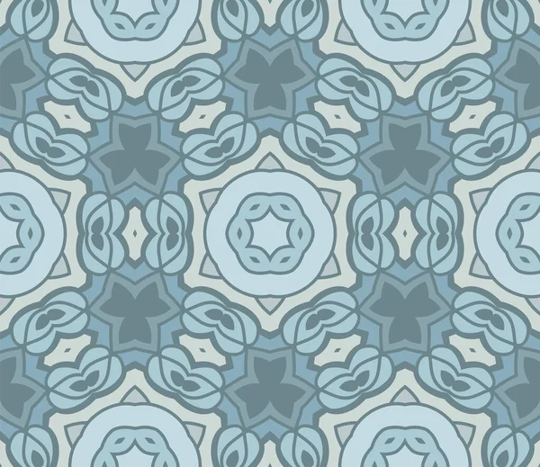 Abstraktní Barevné Čmáranice Květů Bezešvé Vzor Květinové Geometrické Pozadí Mozaika — Stockový vektor
