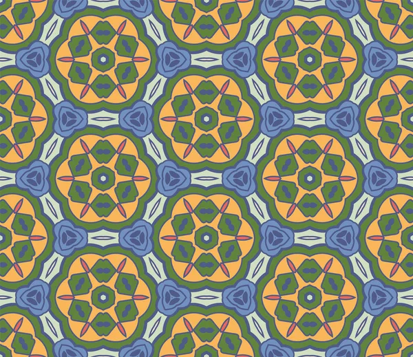 Soyut renkli karalamalı çiçek deseni. Çiçek geometrik arka plan. Mozaik, ince çizgi süslemesi seramiği.