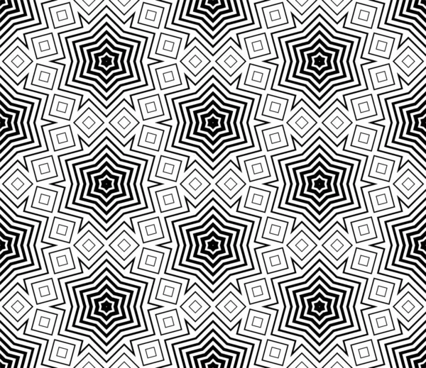Абстрактный Черно Белый Полутоновый Шестиугольник Бесшовный Треугольник Геоформа Фона Мозаика — стоковый вектор