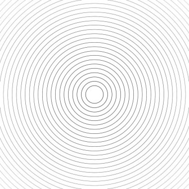Eşmerkezli doğrusal daireler, nötr yuvarlak elementler. Yarım ton özet ögesi beyaz arkaplanda izole edildi.
