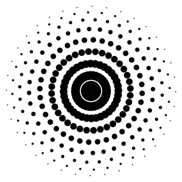 Padrão Impressão Tela Moldura Radiante Vórtice Abstrato Padrão Circular Pop —  Vetores de Stock