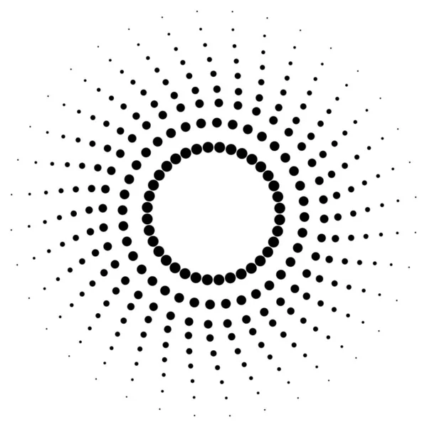 Vzorek Sítotisku Zářící Rám Abstraktní Vír Kruhový Vzor Pop Art — Stockový vektor