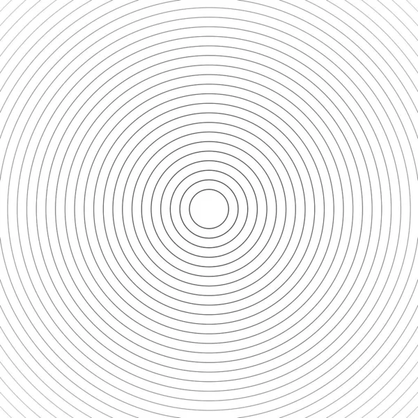 Konzentrische Lineare Kreise Neutrales Rundes Element Element Der Halbtonumrandung Isoliert — Stockvektor
