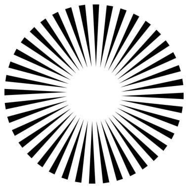 Yıldız, yuvarlak element, yarım ton ışınları beyaz arkaplanda izole edilmiş. Siyah logo. Geometrik şekil. 