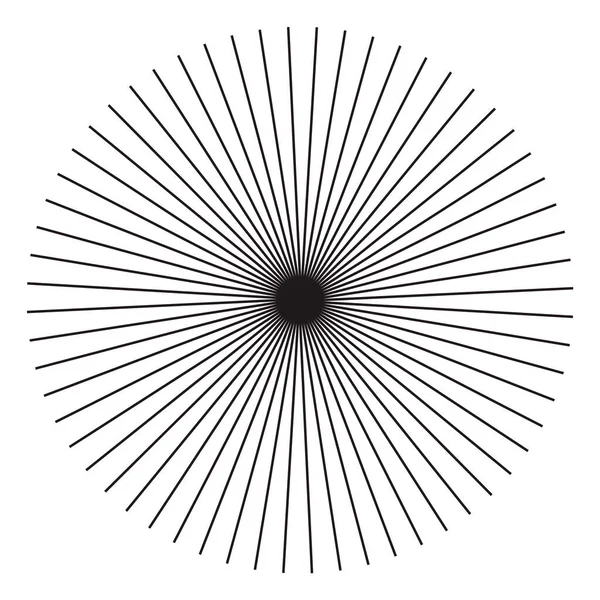 Звезда Круглый Элемент Полутоновые Лучи Белом Фоне Черный Логотип Геометрическая — стоковый вектор