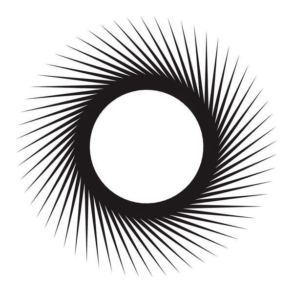 Étoile Élément Rond Demi Tons Isolés Sur Fond Blanc Logo — Image vectorielle