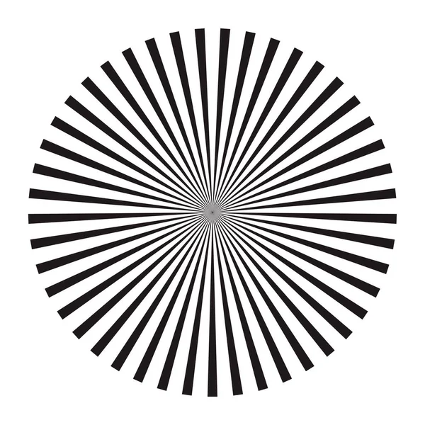 Stern Rundes Element Halbtonstrahlen Isoliert Auf Weißem Hintergrund Schwarzes Logo — Stockvektor