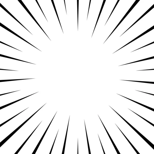Bianco Nero Illusione Ottica Scoppio Sfondo Effetto Mezzitoni Linee Astratte — Vettoriale Stock