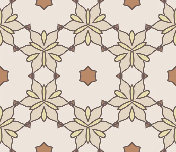 Abstrakt Farverig Doodle Blomst Sømløse Mønster Blomster Geometrisk Baggrund Mosaik Royaltyfrie stock-illustrationer