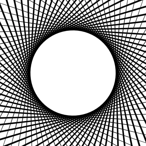 アブストラクト線形ラウンドロゼットカード 細い線の背景 幾何学模様ポスター — ストックベクタ