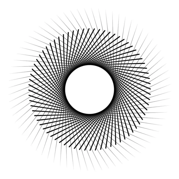 Stern Rundes Element Halbtonkarte Isoliert Auf Dem Hintergrund Geometrisches Lineares — Stockvektor