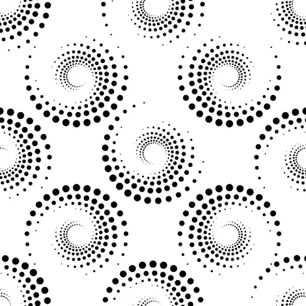Sérigraphie Motif Sans Couture Vortex Abstrait Rayonnant Modèle Circulaire Pop — Image vectorielle