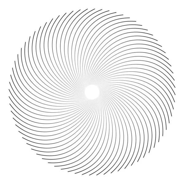 Ster Rond Element Halftoon Stralen Kaart Geïsoleerd Achtergrond Geometrische Lineaire Stockvector