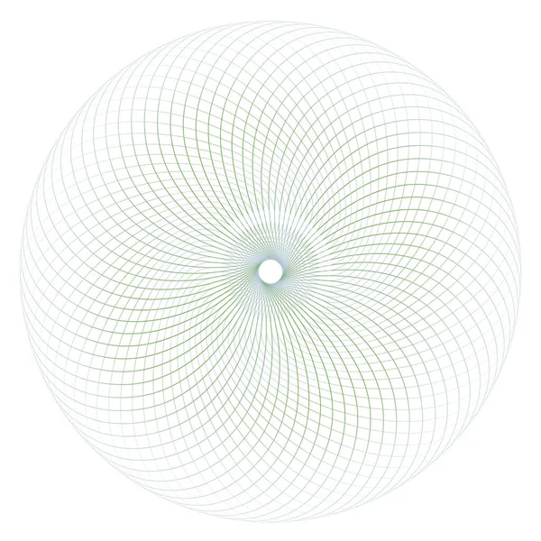 Rosette Ronde Linéaire Abstraite Isolée Sur Fond Blanc Logo Ligne Graphismes Vectoriels