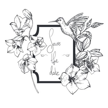 Tarih kartını sakla, çan çiçeği.