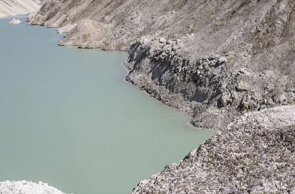 stock image blue natural water in chalk quarries landscape