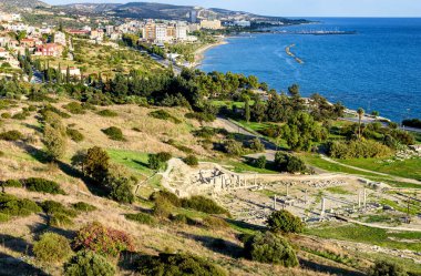 Limasol 'un doğu yakası, antik Amathus' lu Kıbrıs