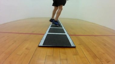 Kalça rotasyon merdiven matkap ile yanal hareketi