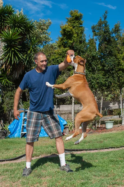 Jumping for joy — Stock Photo, Image