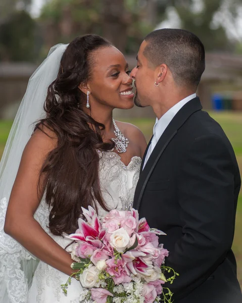 Felicidad y beso — Foto de Stock