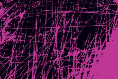 Koyu pembe arkaplan, çizik sesiyle kaplanmış siyah desenli. tasarım için pembe kabataslak doku ve arkaplan.