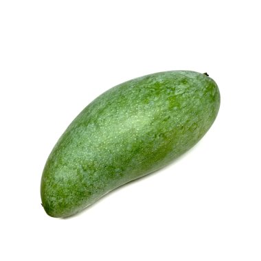 Taze Mango, yeşil beyaz arka plan üzerinde izole Mango 