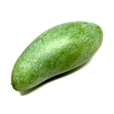 Taze Mango, yeşil beyaz arka plan üzerinde izole Mango 