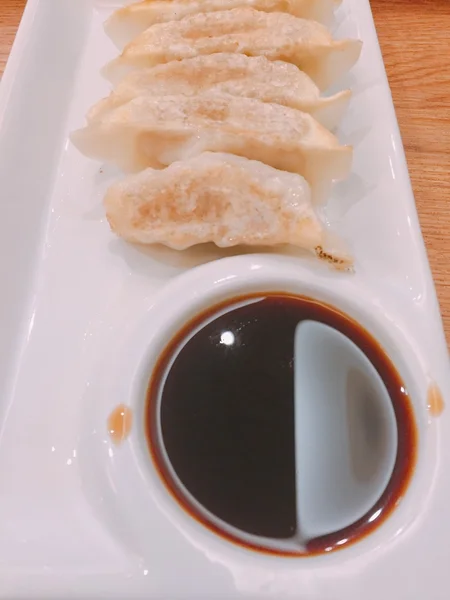 Gyoza dumplings, populär japansk mat — Stockfoto