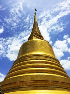 Altın Dağı Tapınağı'nın Landmark Bangkok il (Tayland)