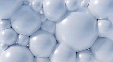 Soyut top pastel arkaplan dokusu. Şablon için gerçekçi 3D çizim, poster tasarımı. Geleceksel küre deseni ya da parlak sakız baloncuğu.