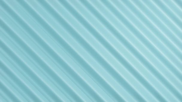 Animação 3D de linhas de movimento de fundo abstrato azul brilhante. Vídeo 4k 3D renderização para pano de fundo, apresentação de negócios. Padrão de formas geométricas. Edifício design arquitetônico moderno interior. — Vídeo de Stock