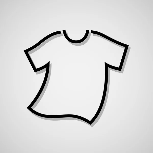 Download Vector White Blank Tshirt Icon Symbol — Stock Vector ...