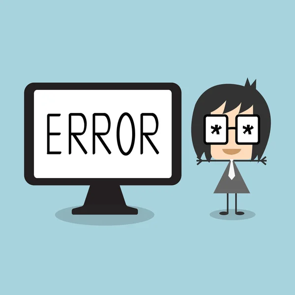 Vector 404 Error Página no encontrada. hombre de negocios lloran concepto . — Vector de stock