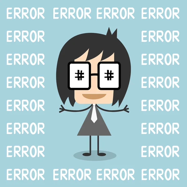 Vector 404 Página de erro não encontrada. empresário grito conceito . — Vetor de Stock