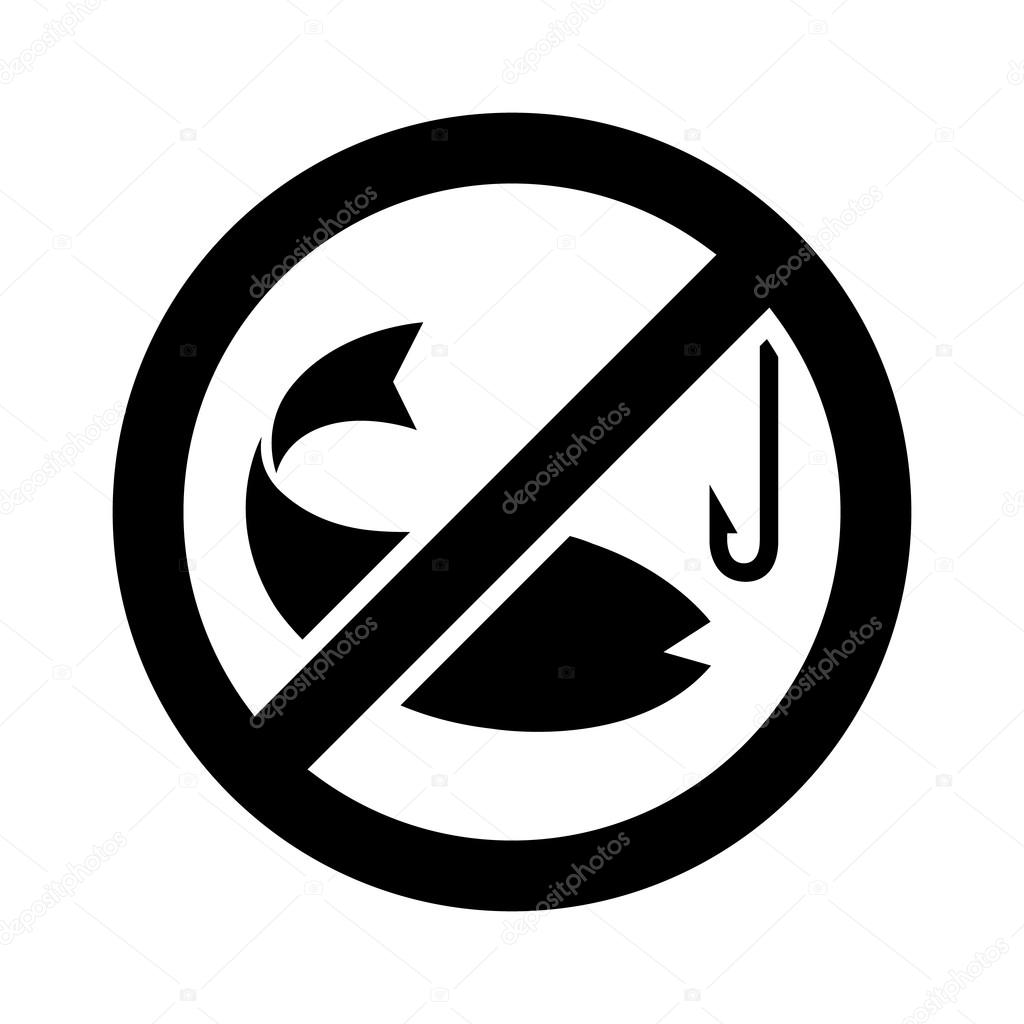 Download No fishing vector and icon, EPS10 — Stock Vector © yayha ...