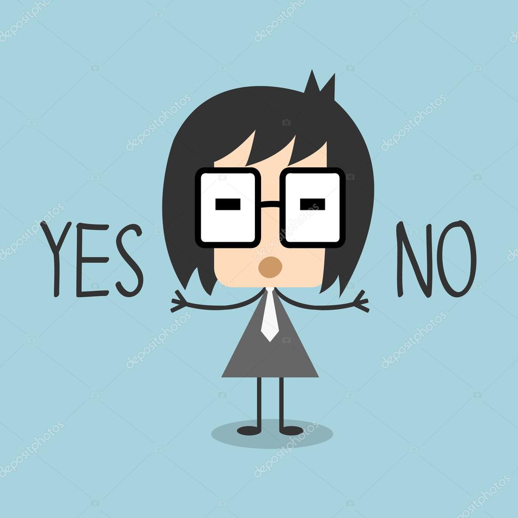 Vector business man Cartoon character holding Yes or No sign, Illustration EPS10 Stock Vector Image by ©yayha #86891458 Vector business man Cartoon character holding Yes or No sign, Illustration EPS10 Stock Vector Image by ©yayha #86891458