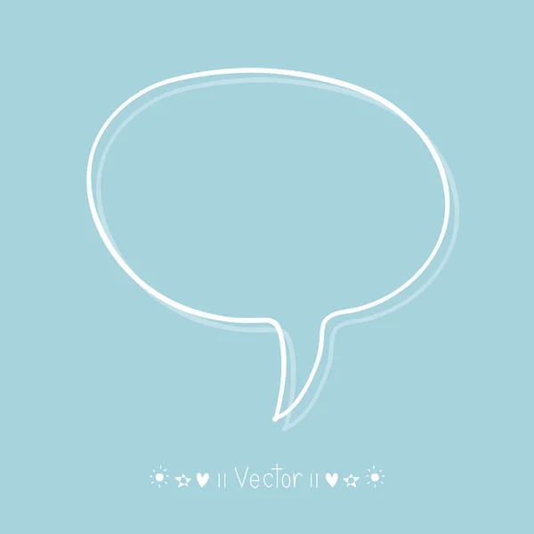 Vector hand drawn bubble speech, Illustration EPS10 — Stock Vector