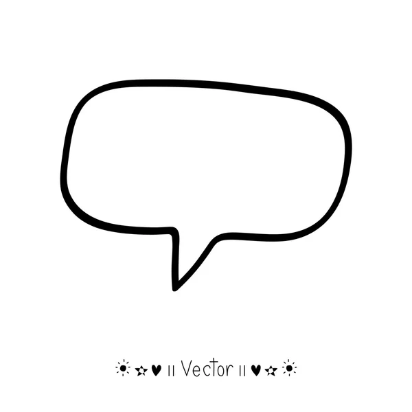 Vector hand drawn bubble speech, Illustration EPS10 — Stok Vektör