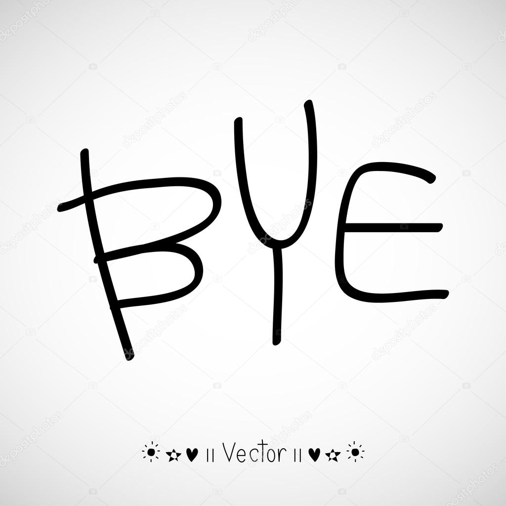 Vector hand-drawn with letter 
