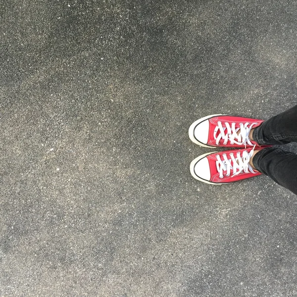 Selfie of Sneakers — Stock Photo, Image