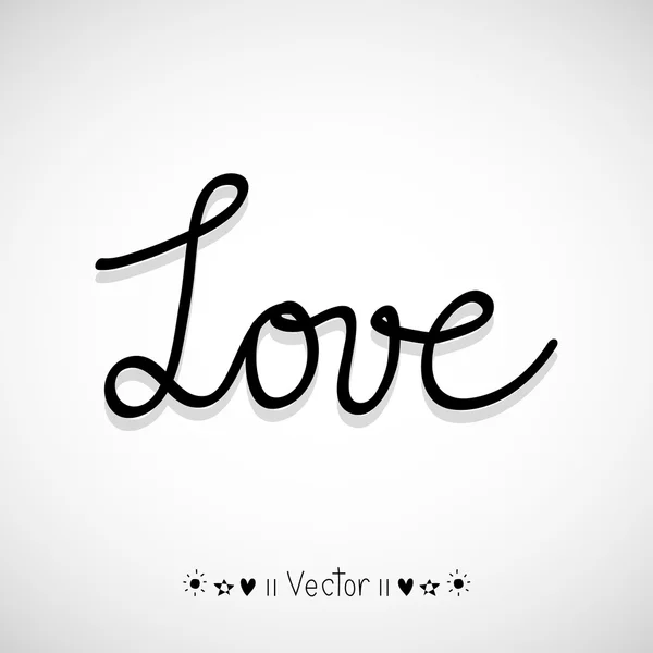 Vector Love (Hand Drawn) — Stock Vector