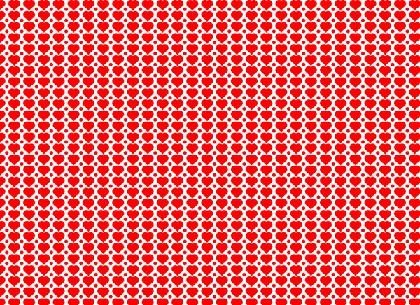 Modèle Coeur Texture Sans Fin Coeurs Rouges Sur Fond Blanc — Image vectorielle