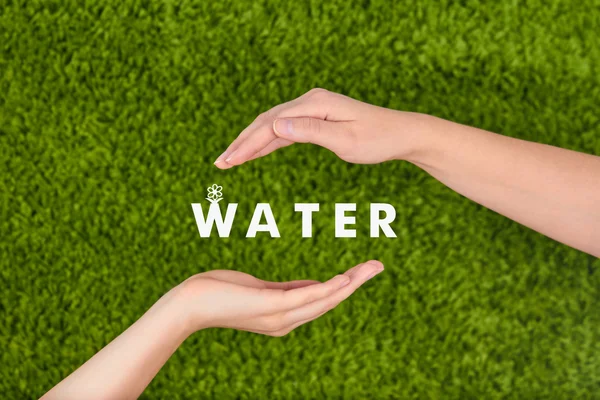 Protecting water concept.Environmental protection, ecology concept. — ストック写真