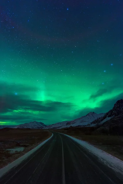 stock image Northern lights (Aurora Borealis) in Iceland