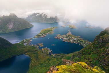 Şaşırtıcı görünümü Lofoten Adaları, Norveç