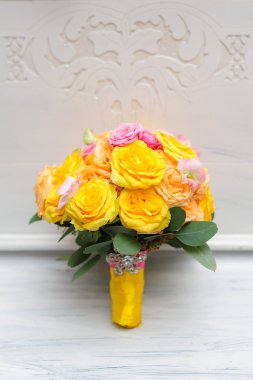 Güzel düğün çiçek buketi gelin için