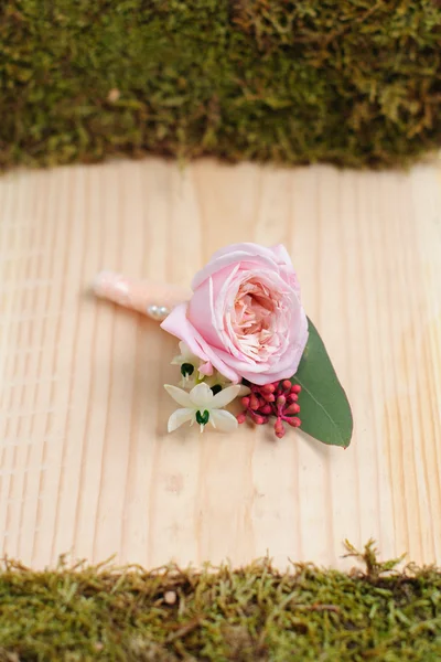 Beautiful wedding flower bonbonniere — Stock Photo, Image