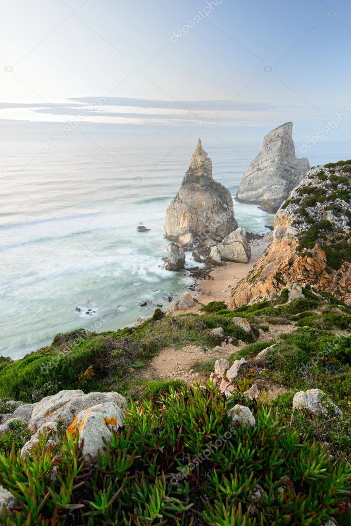 Amazing seaboard of Portugal, Sintra, Cabo da Roca, Praia da Ursa